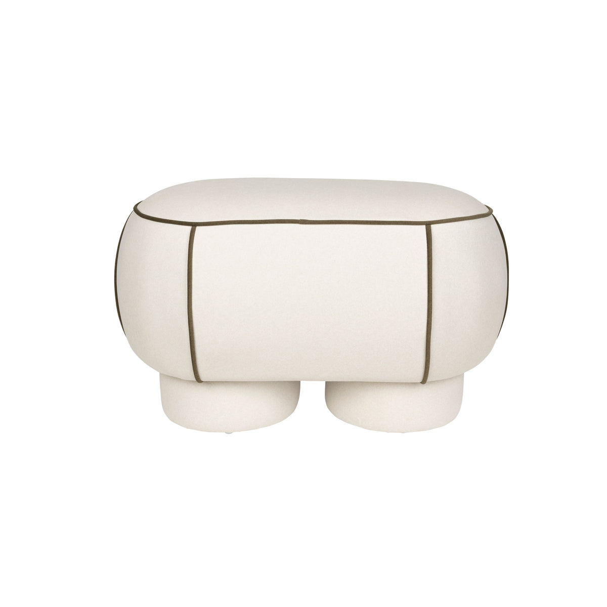 Housecraft Living Marina Bank Ovaal 77,5 cm Wit