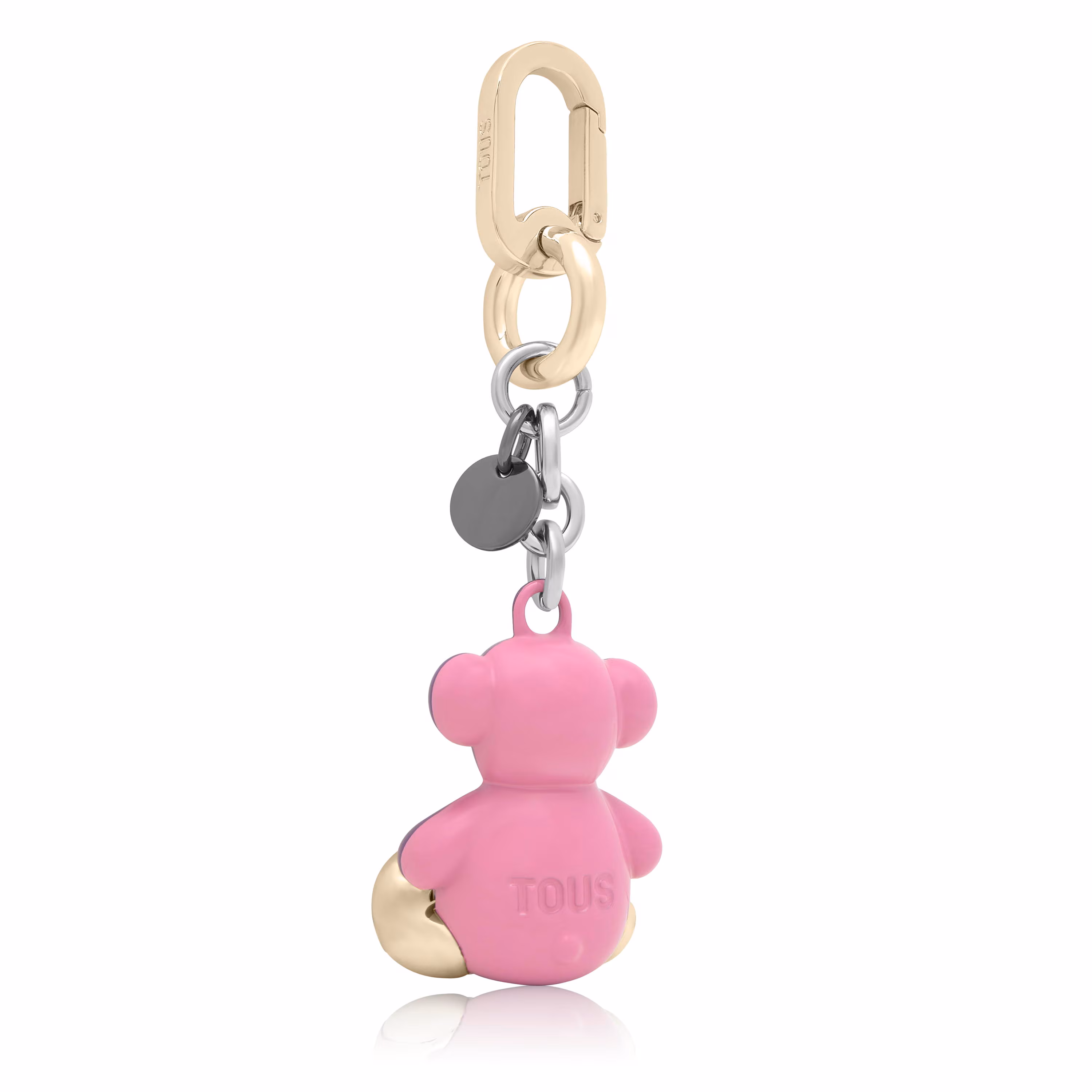 Llavero metal lila y rosa Bold Bear