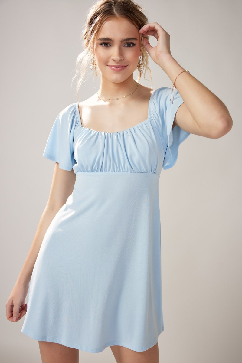 Velencia Ruched Mini Dress