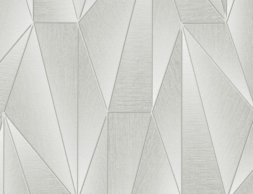Vliestapete Grafik Metallic Grau