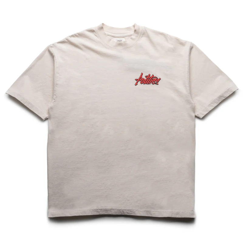 Politics Roll Tee - Creme