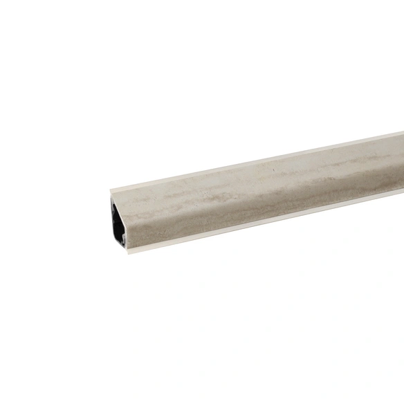 Wandanschlussleiste, BxHxT: 2,4 x 1,6 x 410 cm, hellbraun