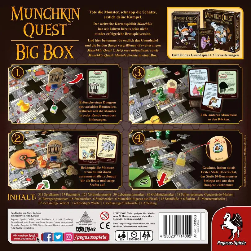 Brettspiel Munchkin Quest