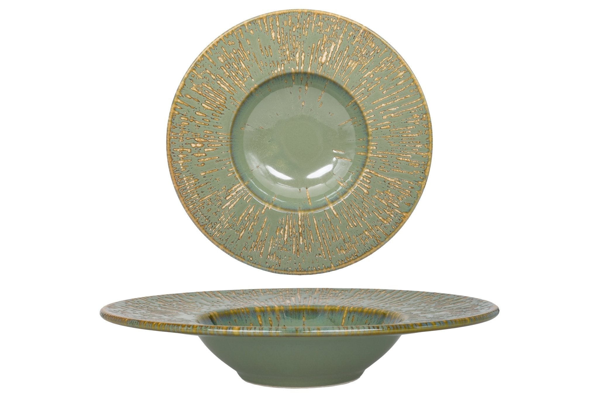 Bonna Pastabord - Sage Snell - Porselein - 28 cm (400cc) - set van 2