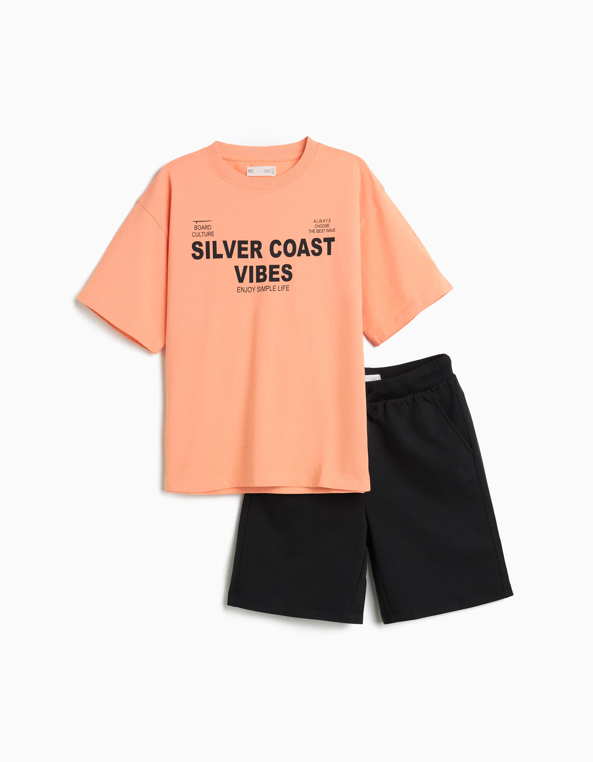 Conjunto T-shirt e Calções, Menino, Preto
