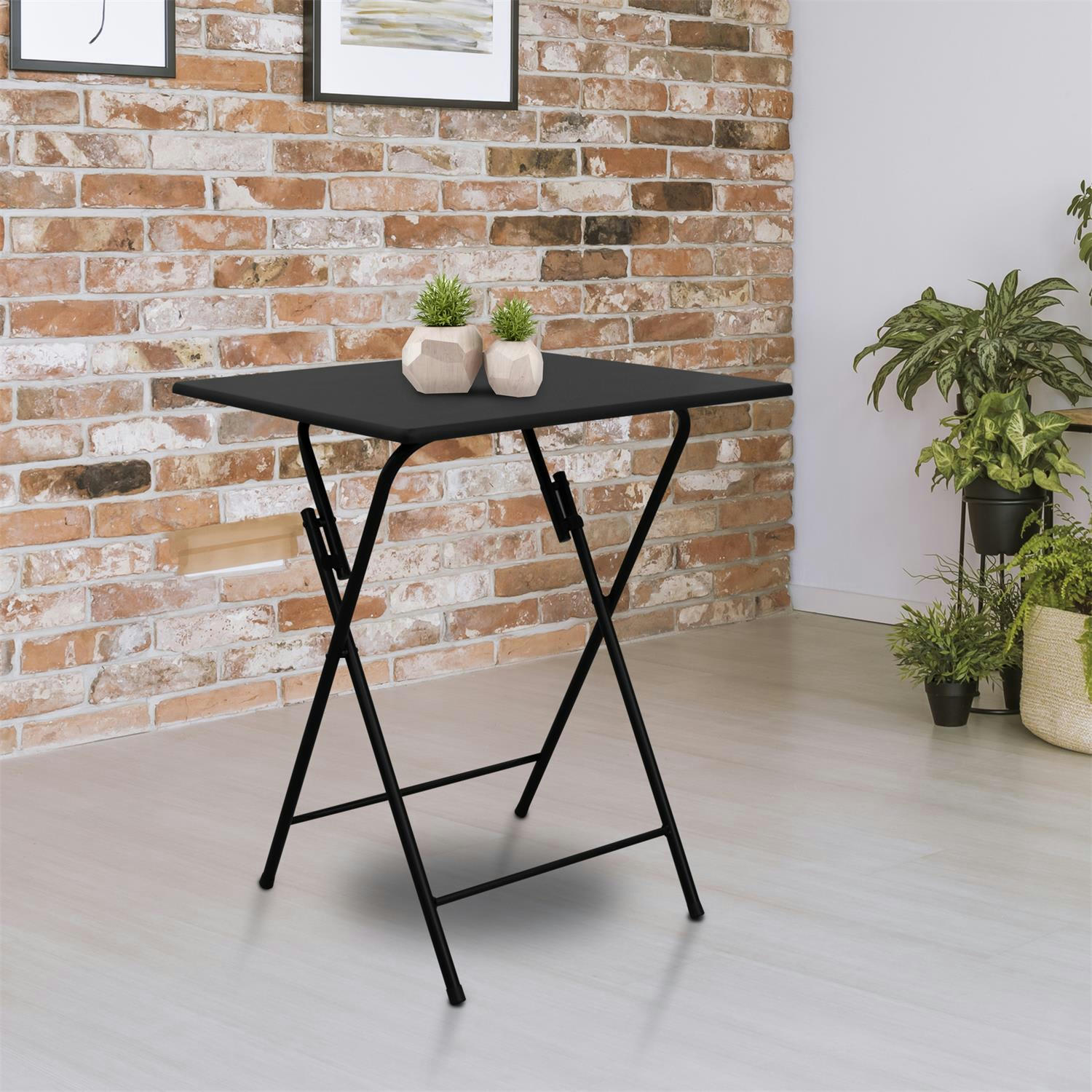 - Table pliable en métal 60 cm