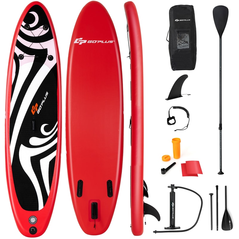10' Inflatable Surfboard SUP with Adjustable Paddle Fin