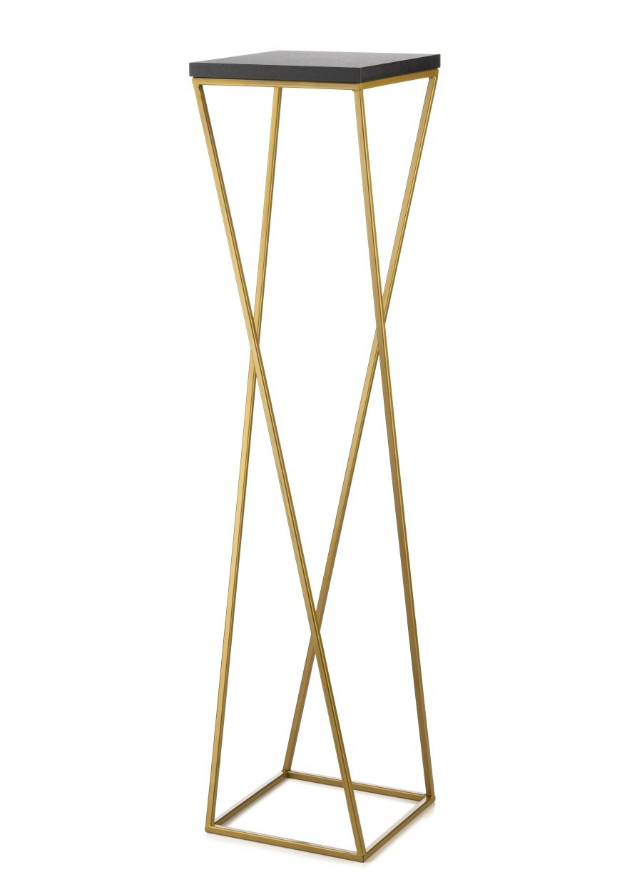 Kwietnik stojak 100 cm złoty metal