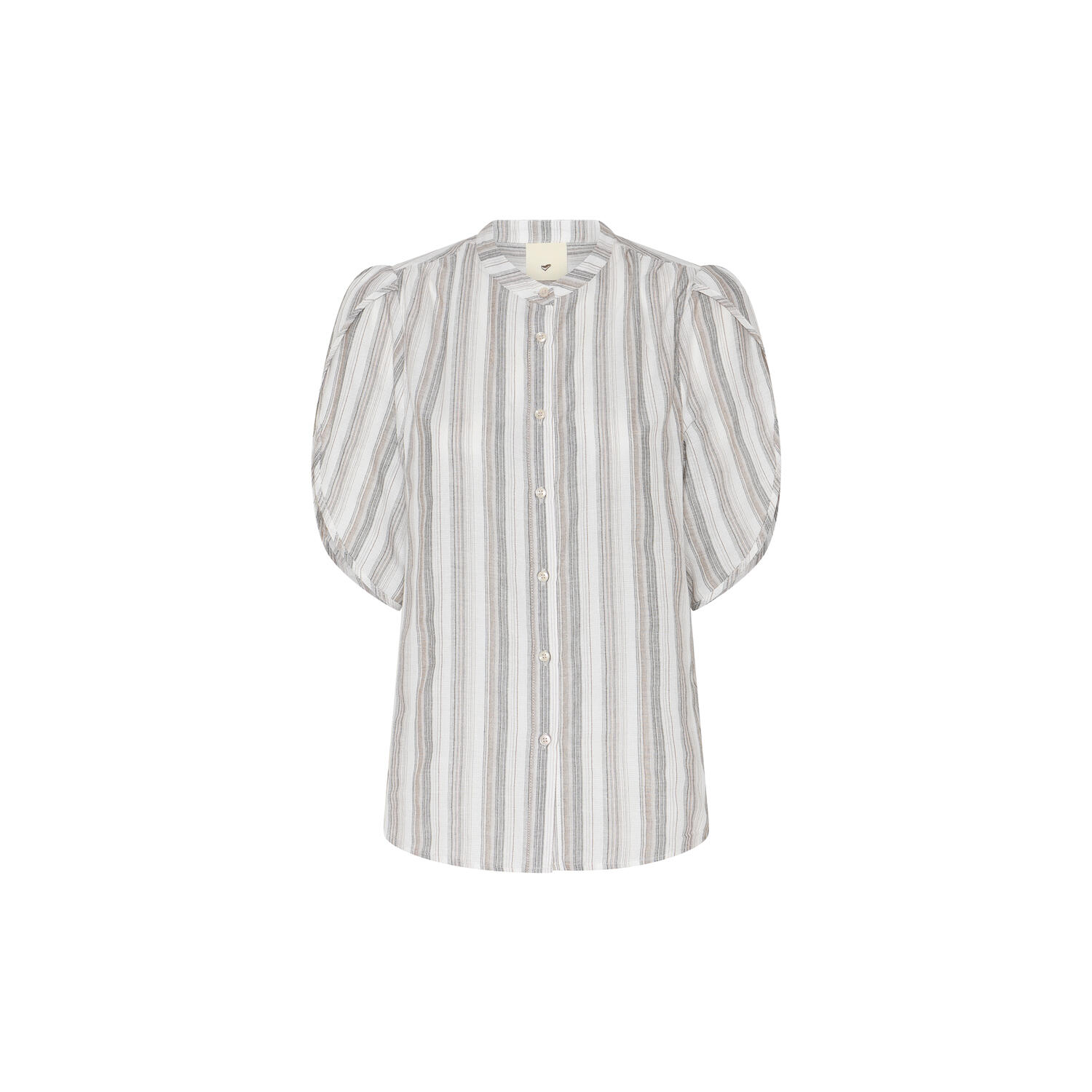 418HMTulin shirt, walnut stripe