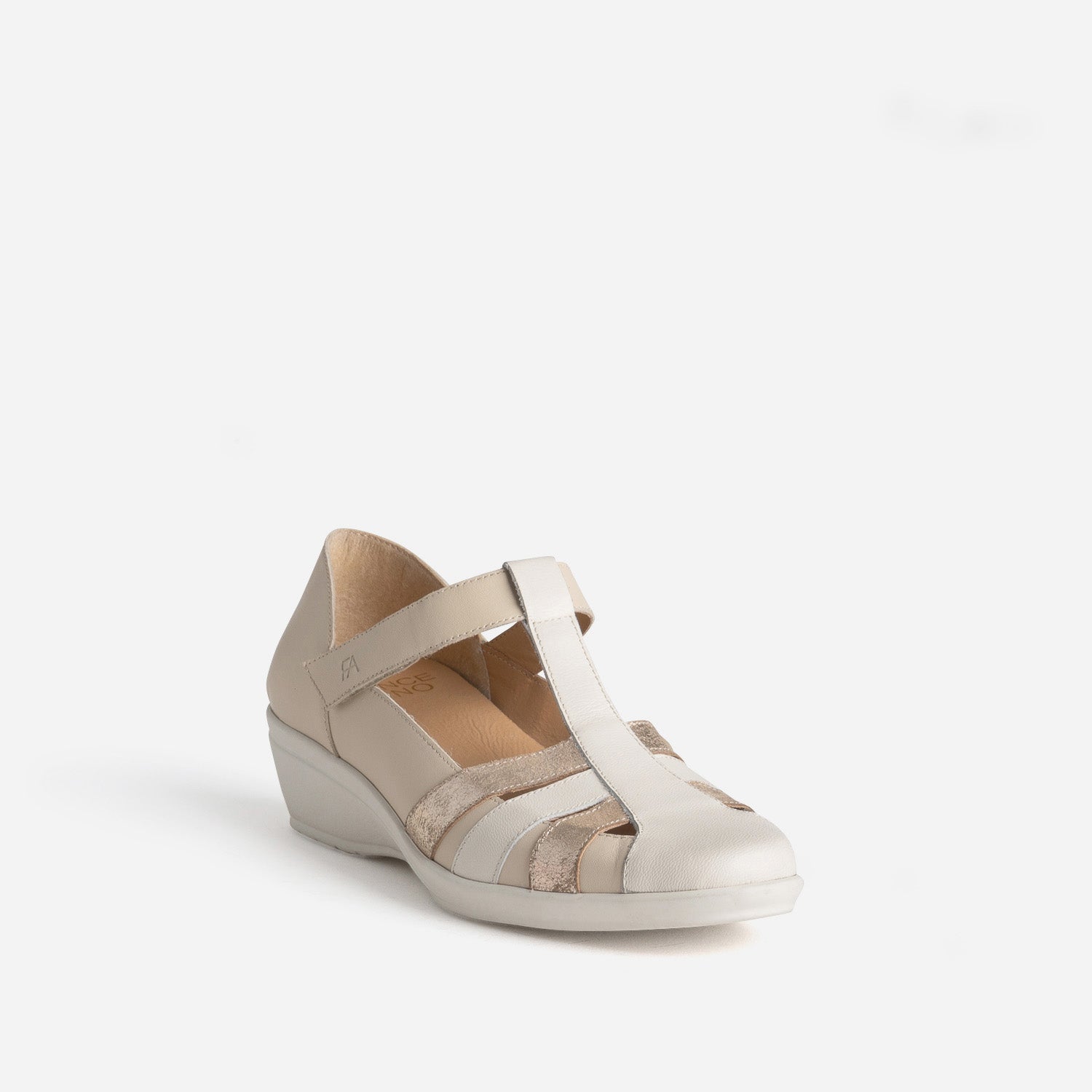 Sandale FRANCE ARNO beige cuir