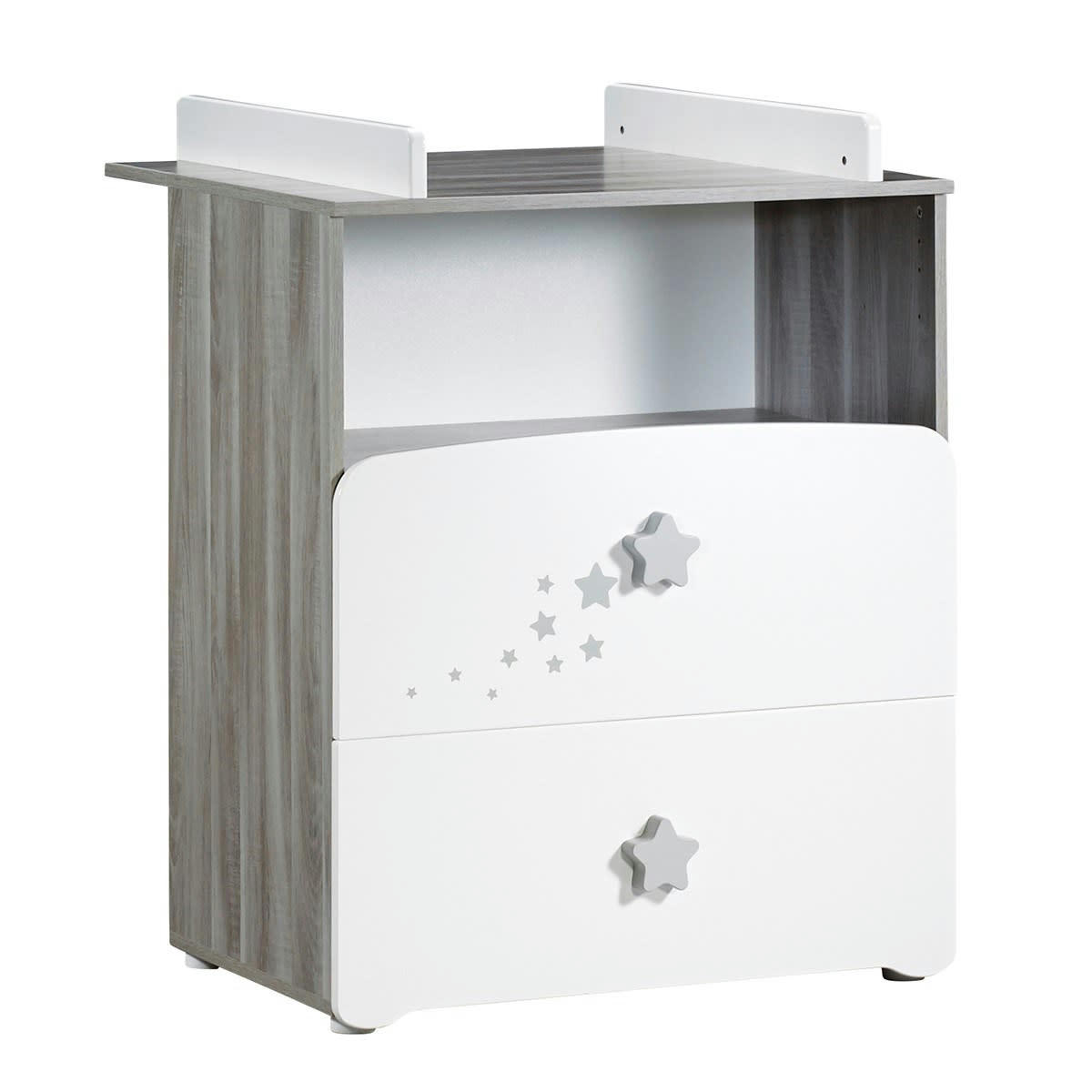 NAO - Commode à langer et 1 niche en bois blanc