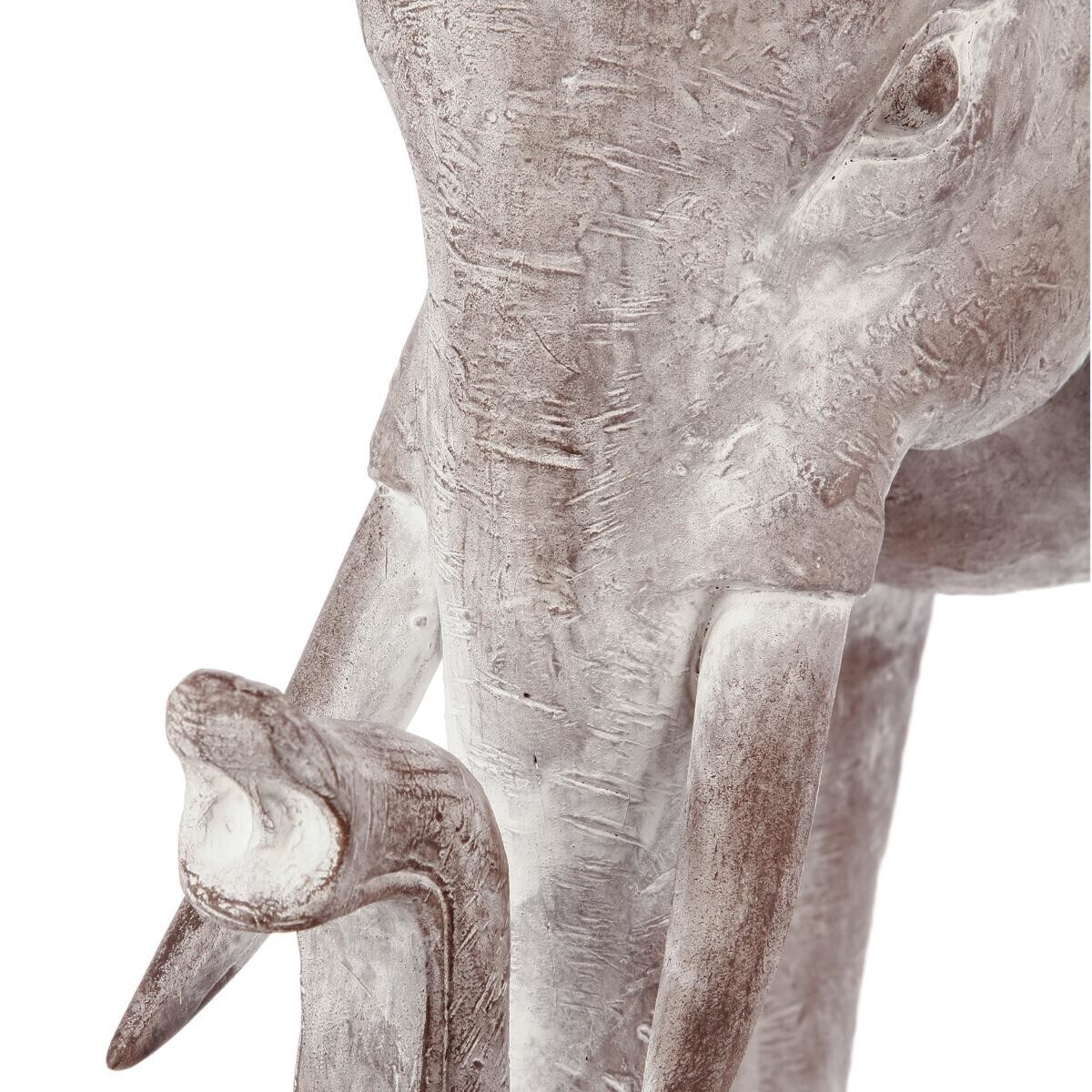 Elephant statue "Jade" Bleached effect, H.46 cm