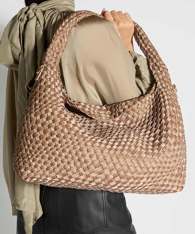 Deliberate L Bronze - Woven Shoulder Bag