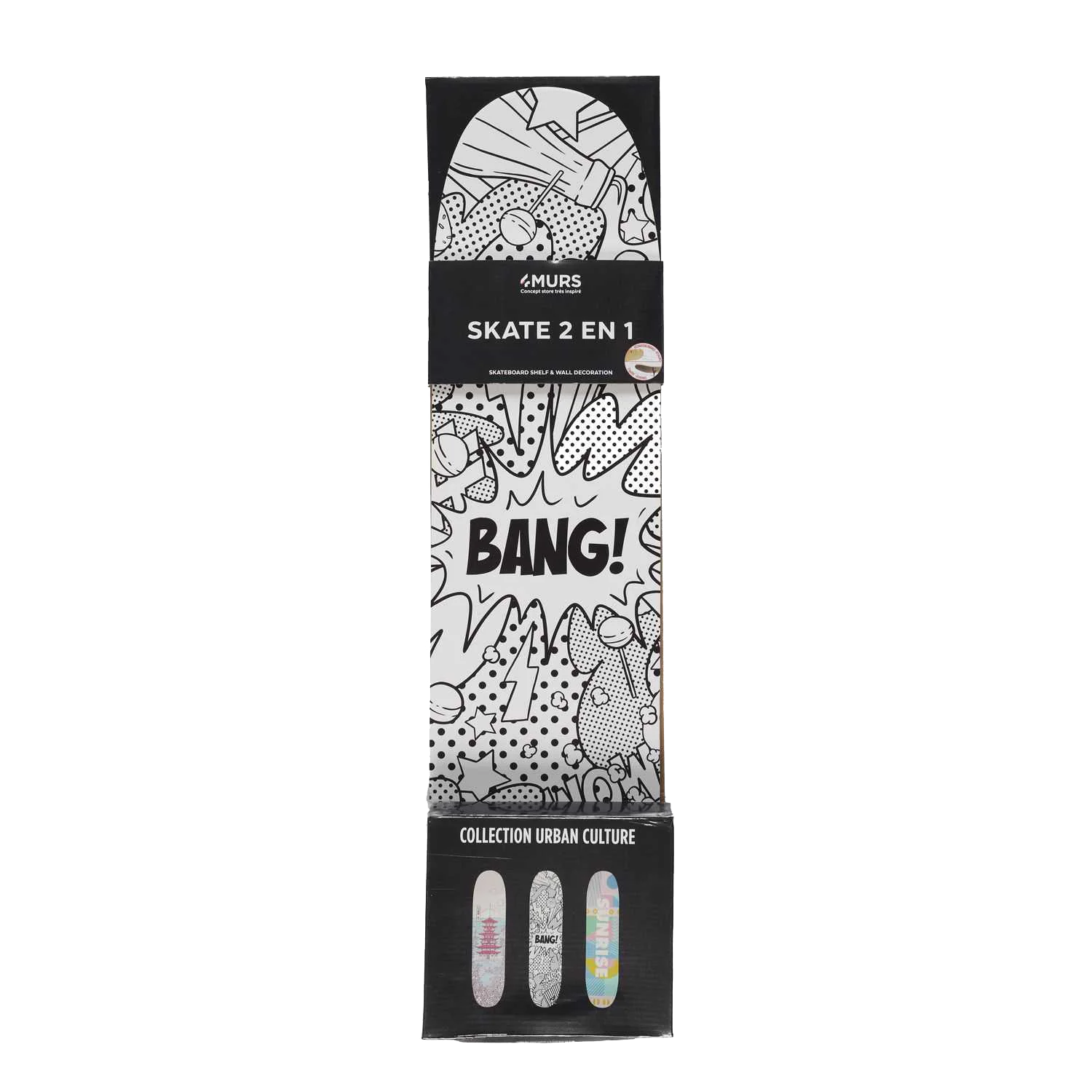4MURS Etagère POP BANG coloris noir et blanc