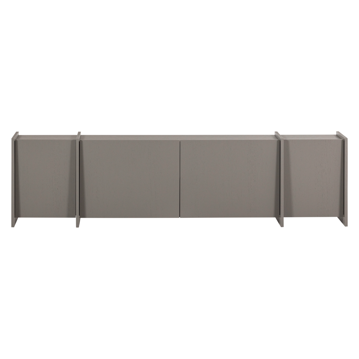 WOOOD tv meubel 200 cm Brock - Essen Fineer - Warmgrijs - 53x200x44
