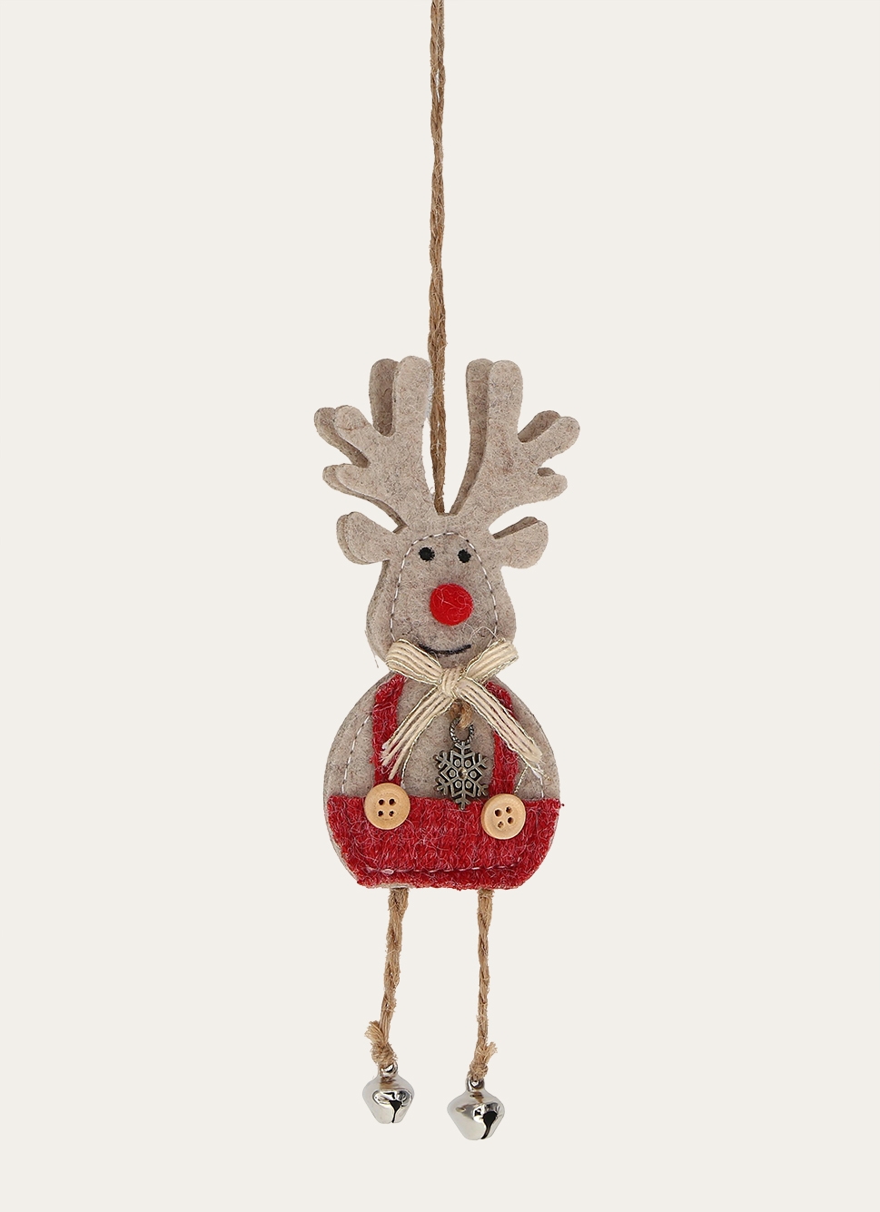 SUSPENSION RENNE RIGOLO EN FEUTRINE ROUGE