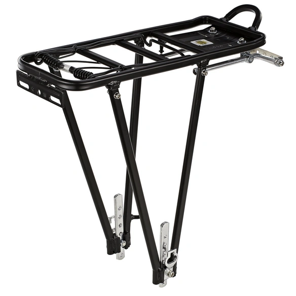Fahrrad-Gepäckträger, Aluminium, schwarz