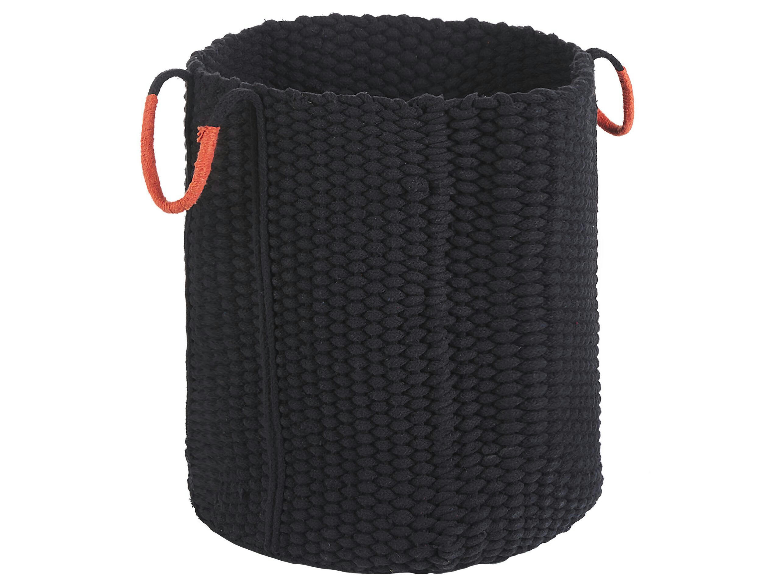 MANNAR - Panier en coton noir