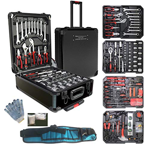 799pcs Aluminum Trolley Household Fathers(Silver)