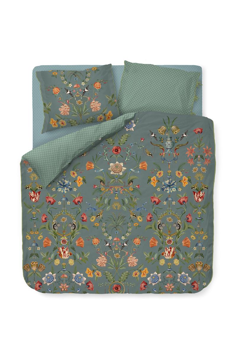 Pip Studio dekbedovertrek Botanico Verde - 260x200/220 cm - blauw