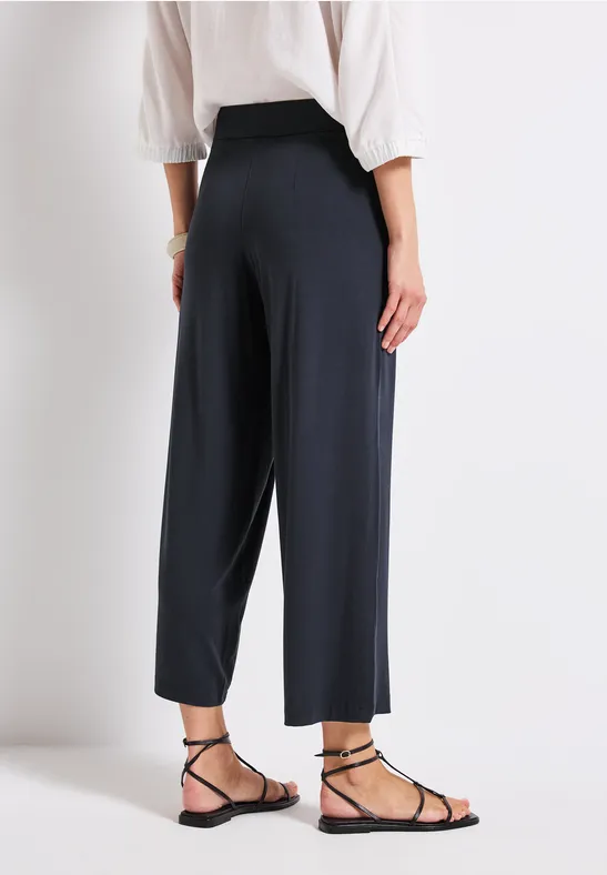 Wide Leg Jersey-Hose