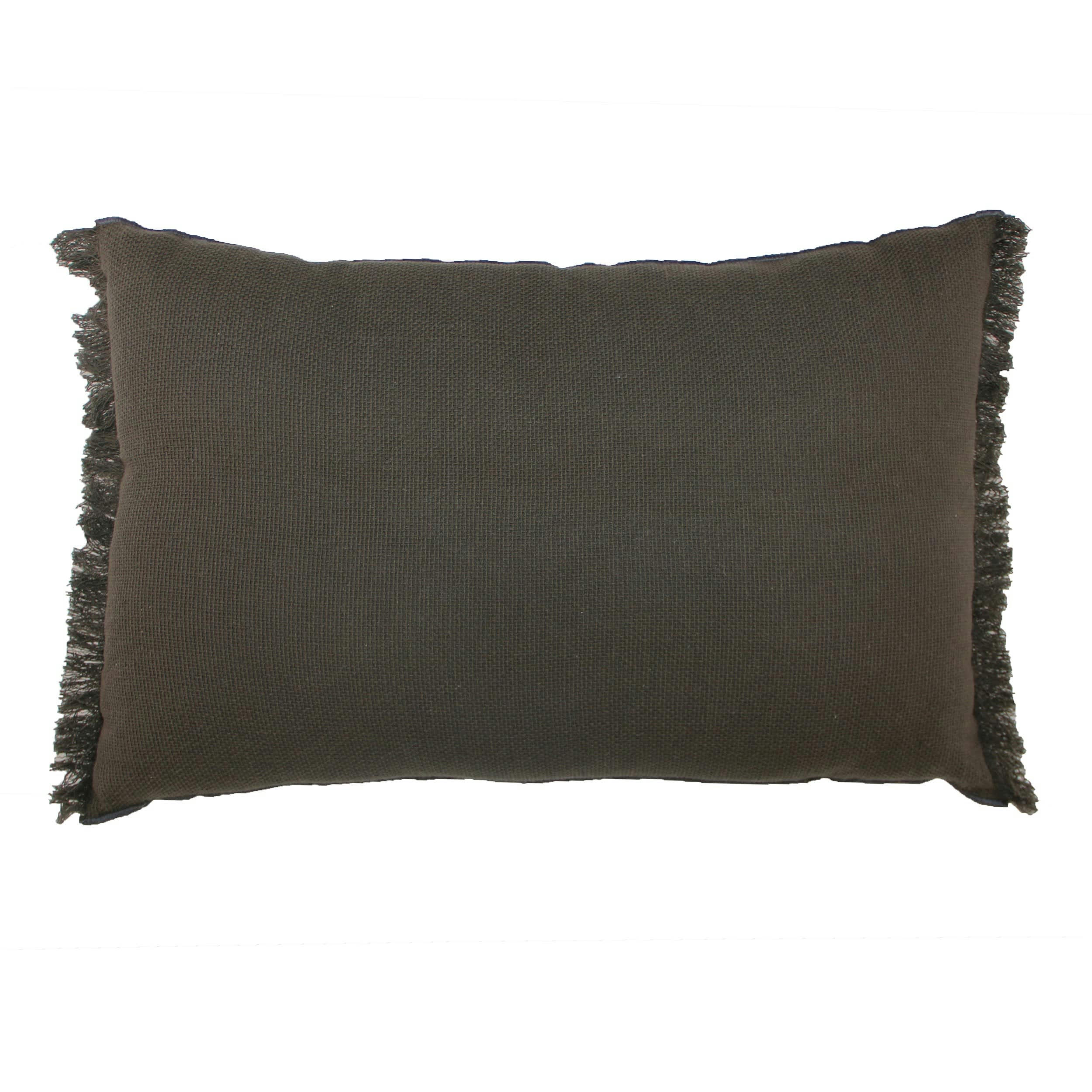 ANAIS - Coussin en coton marron 40x60