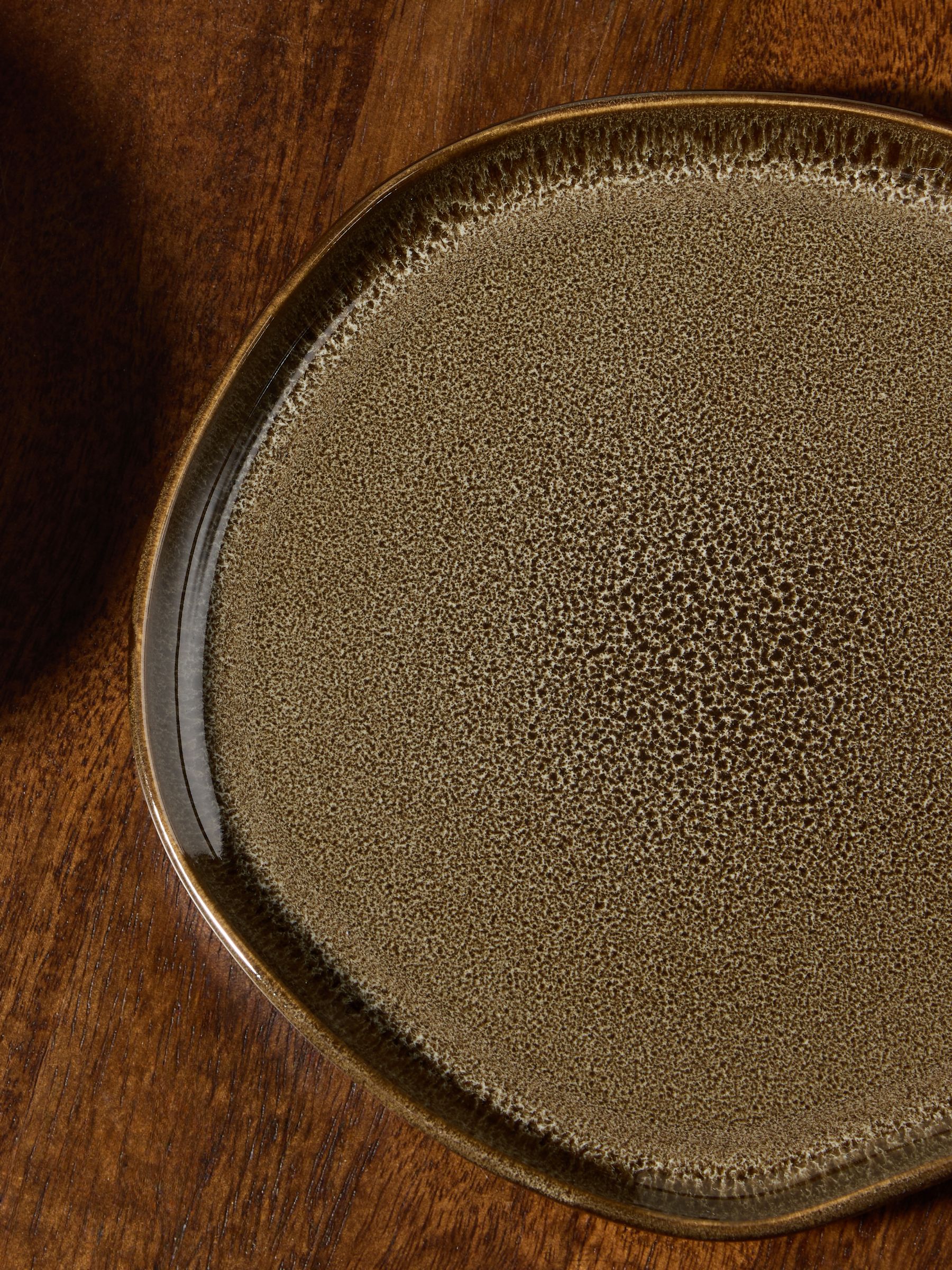 Set of 4 Vinnie Side Plates in Brown