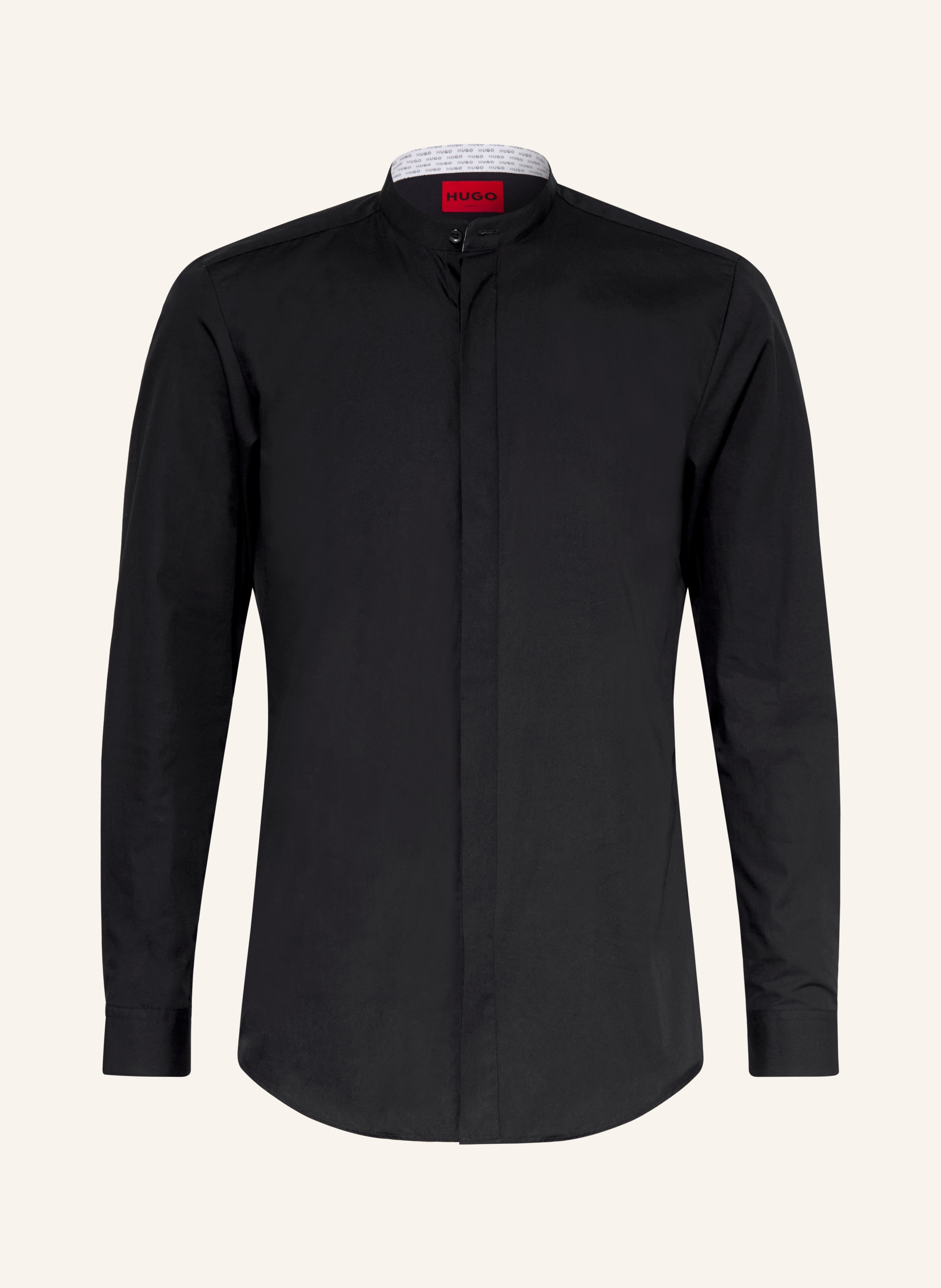 HUGO Hemd KALEB Slim Fit mit Stehkragen