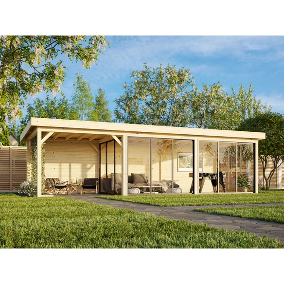 Pavillon »Lenna Set 418 Slide«, BxHxT: 876 x 245 x 300 cm, Braun