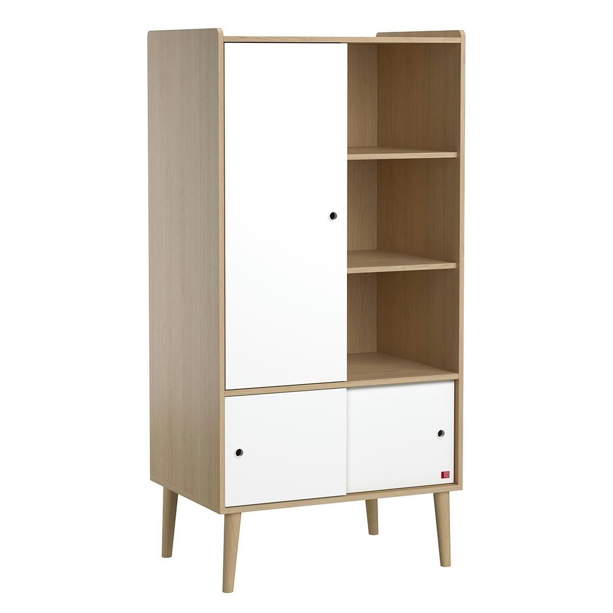 RETRO - Armoire 1 porte naturel