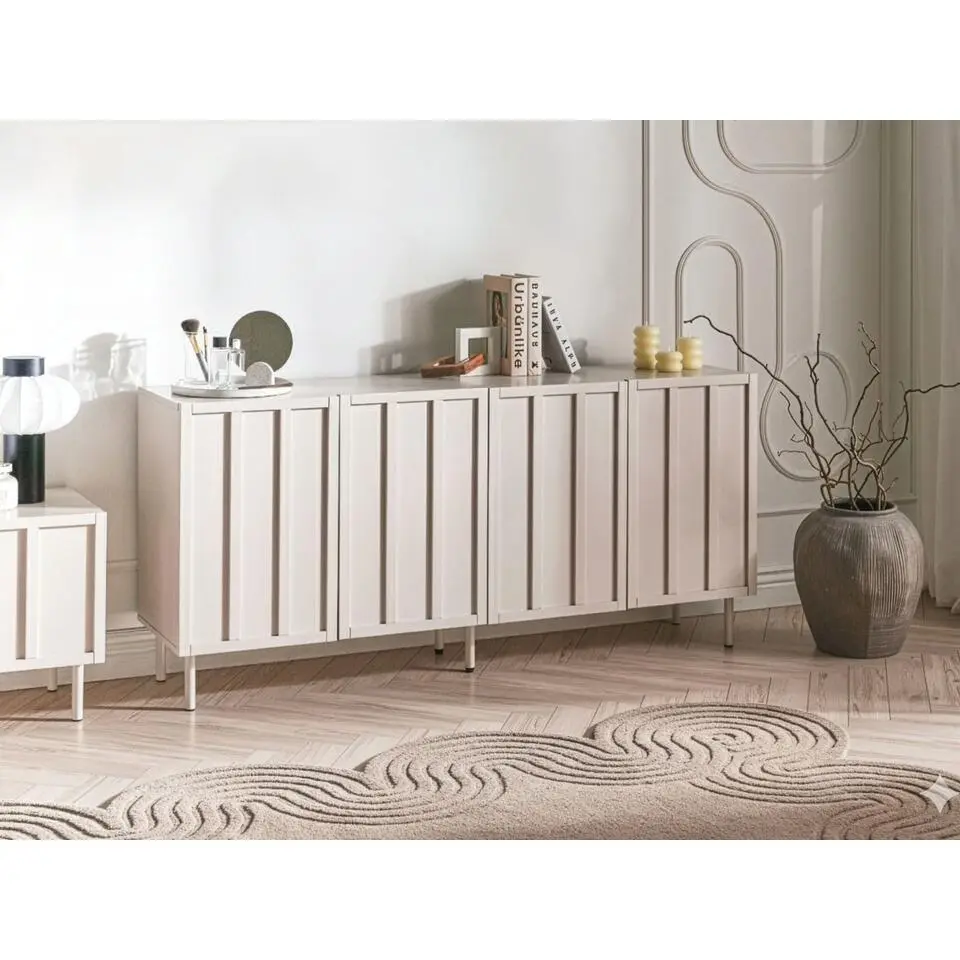 CLUNES - Dressoir - Lichtbeige - MDF