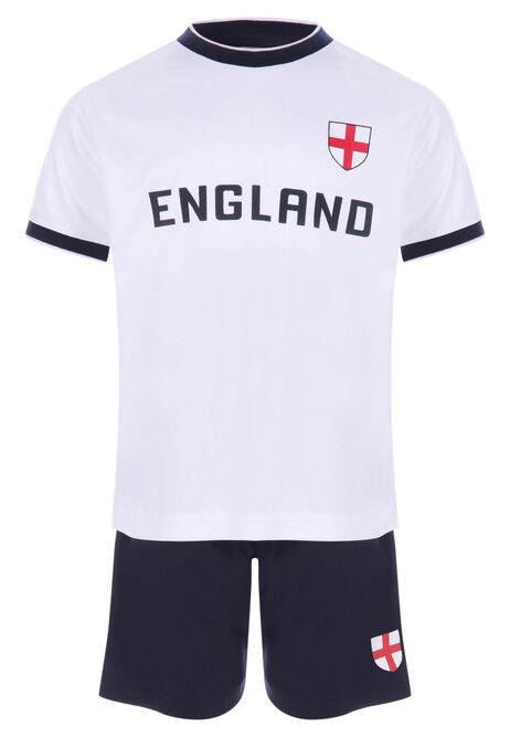 Younger Kids Navy England T-Shirt & Shorts Set