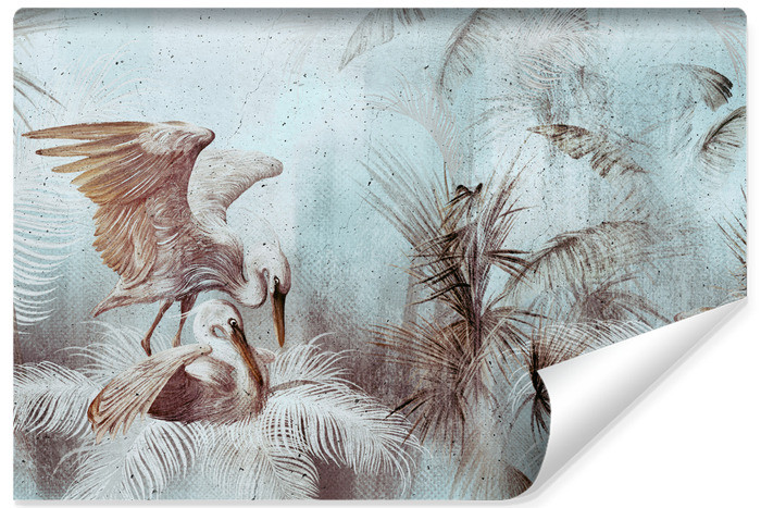 Fototapeta Abstrakcyjne Ptaki W Stylu Retro 90x60cm