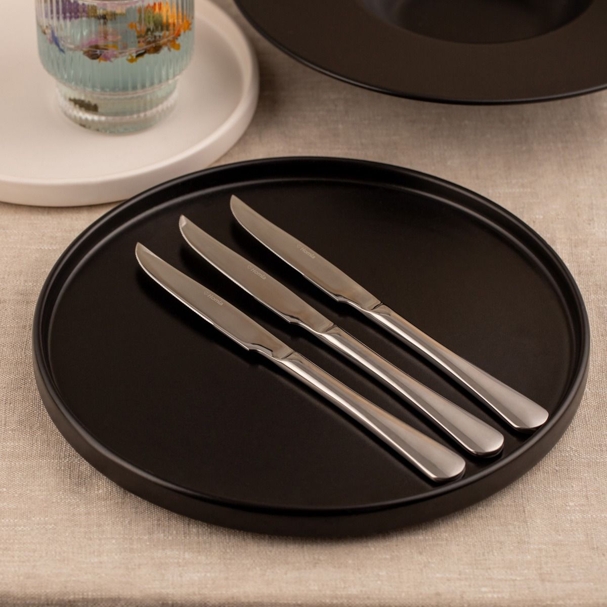 Zestaw noży VIENNA srebrnych, 10 szt. 23,5cm