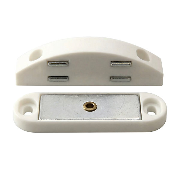 2 loqueteaux Blanc 6 kg Entraxe 45 Diall