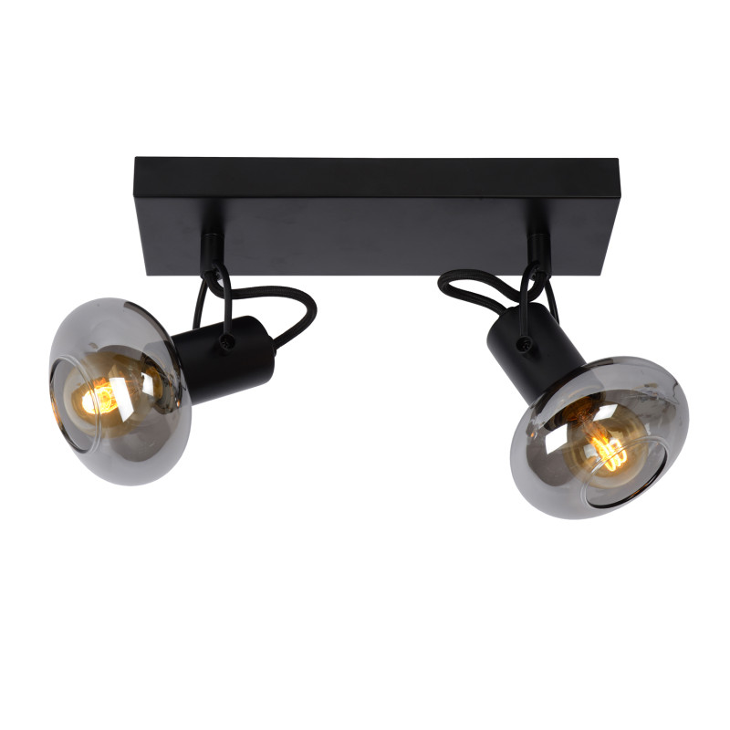 Spot Madee noir E14 2 x 25 W LUCIDE
