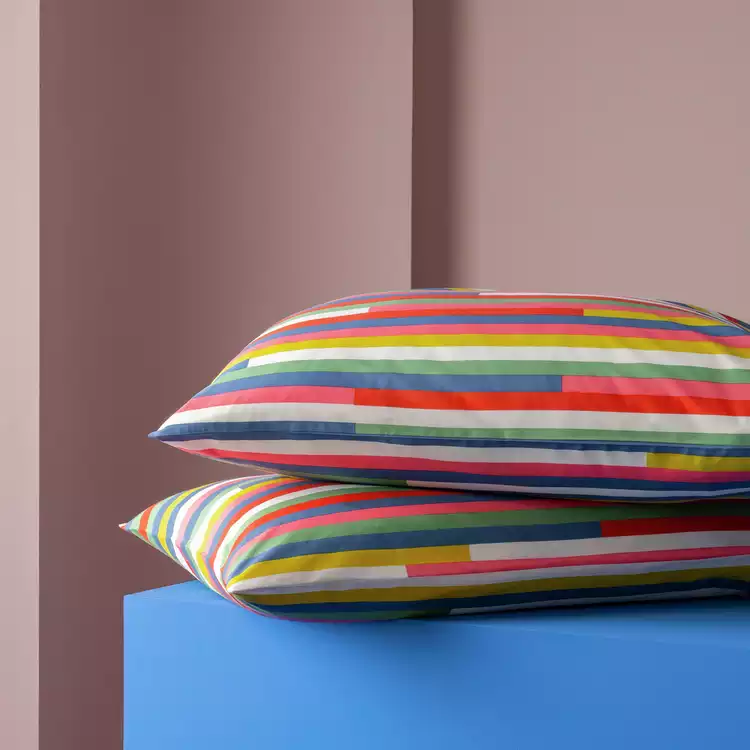 Habitat 60 Klee Cotton Pillowcase 2pk by Margo Selby - Multi