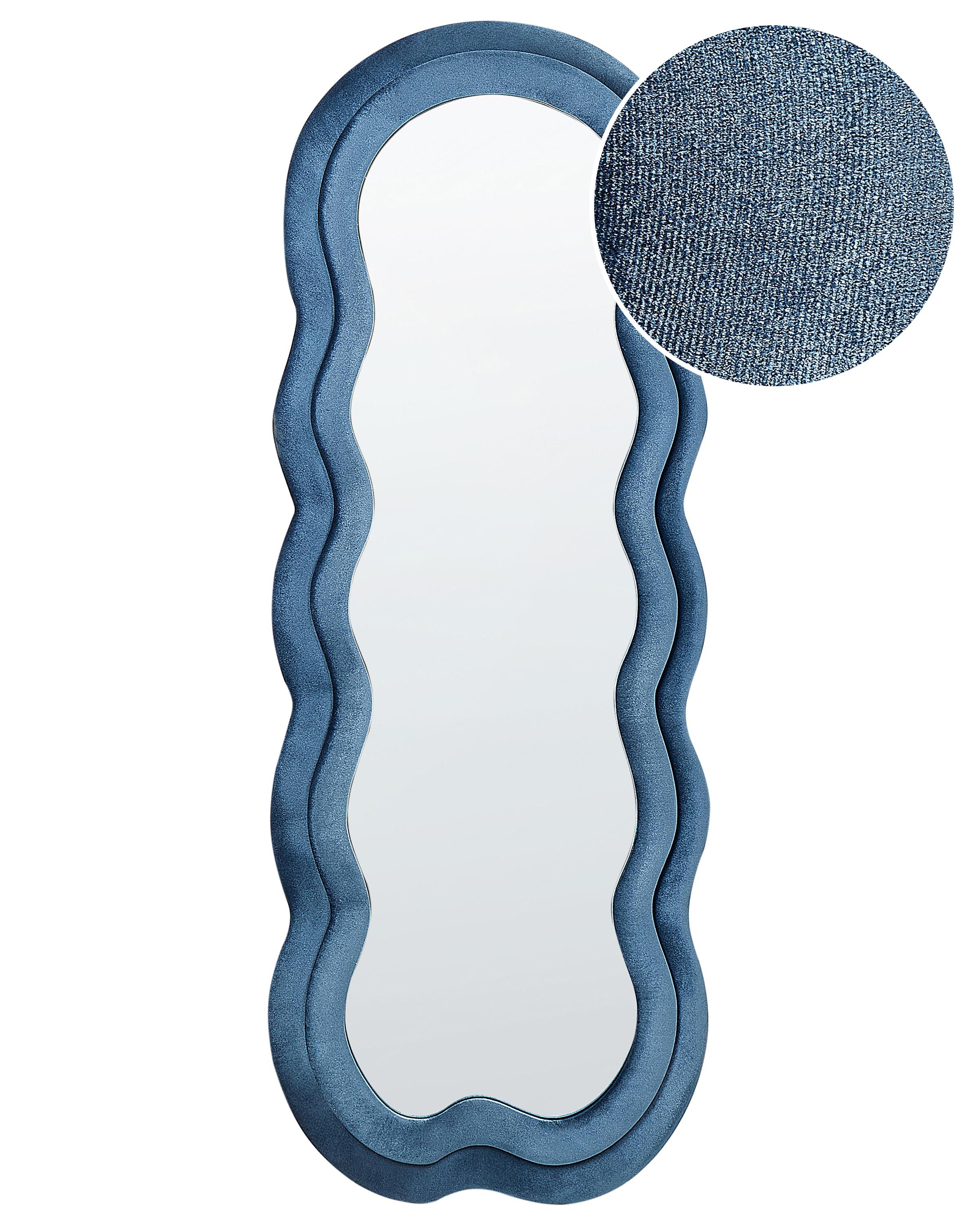 Wall Mirror LACS 57 cm 160 cm Velvet Blue