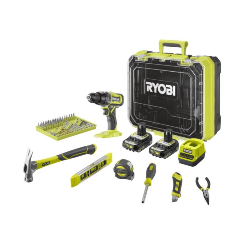 Perceuse visseuse sur batterie RPD18-2C20TAH 2 x 2 Ah 18 V RYOBI