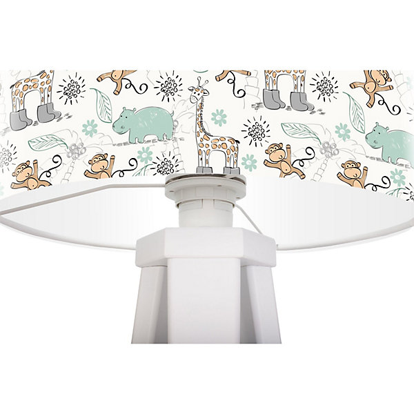 Lampe de chevet kids foto-078 30 x 30 x 45 cm Blanc, beige