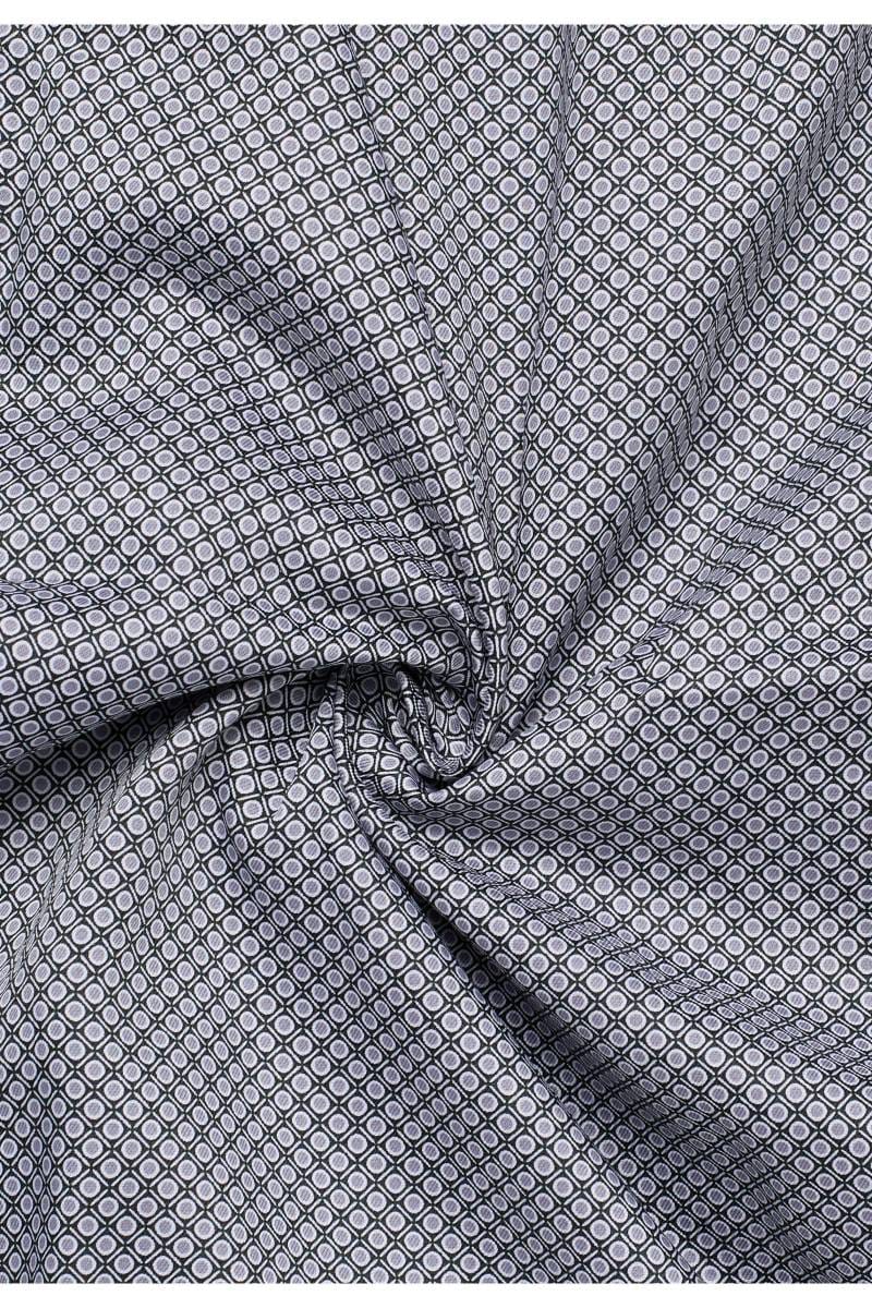 ETERNA Comfort Fit Hemd silber, Bedruckt (super langer Arm)