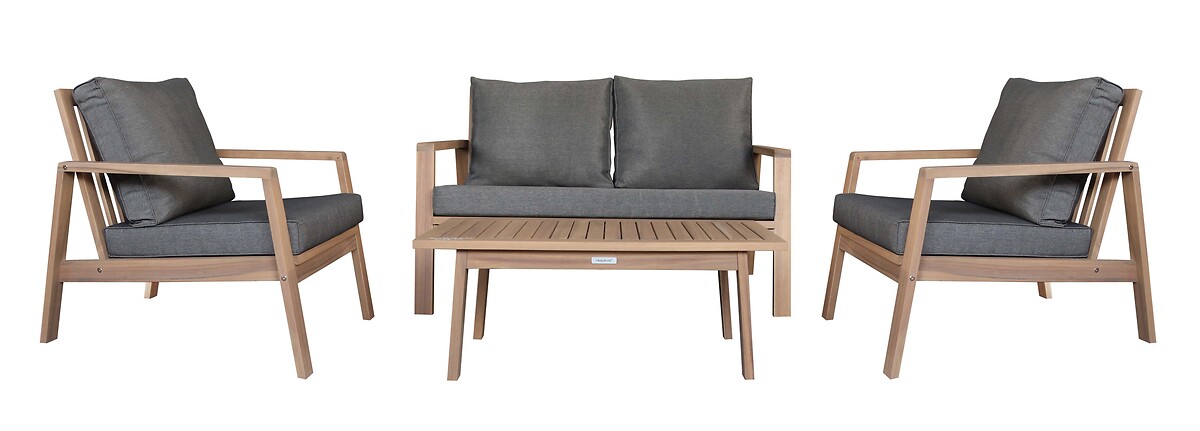 Conjunto de jardim TIWI em madeira acácia