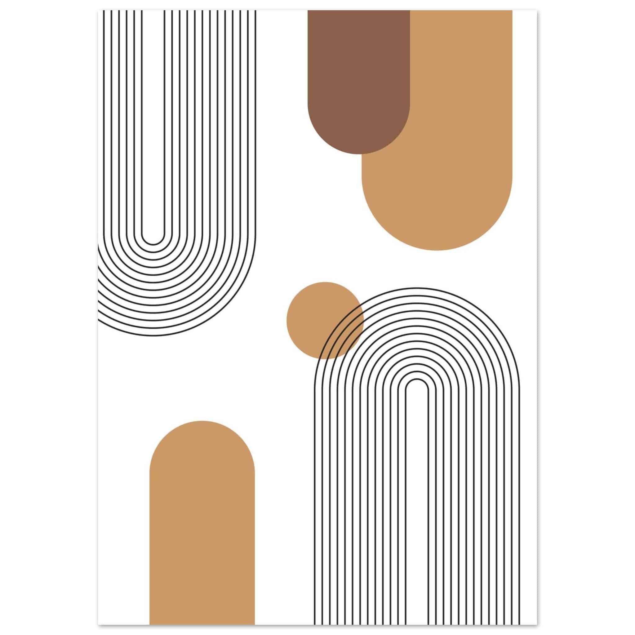 Artfulprints Poster Boho – Neutral path  - 50x70 cm - Meerkleurig