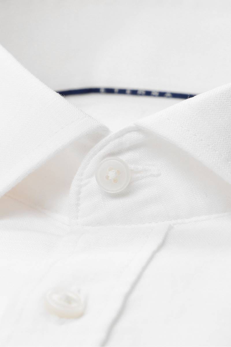 ETERNA Modern Fit Tencel Hemd weiss, Einfarbig