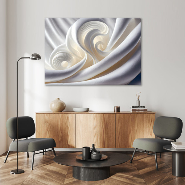 Feeby Obraz, Biała abstrakcja 3D 60x40
