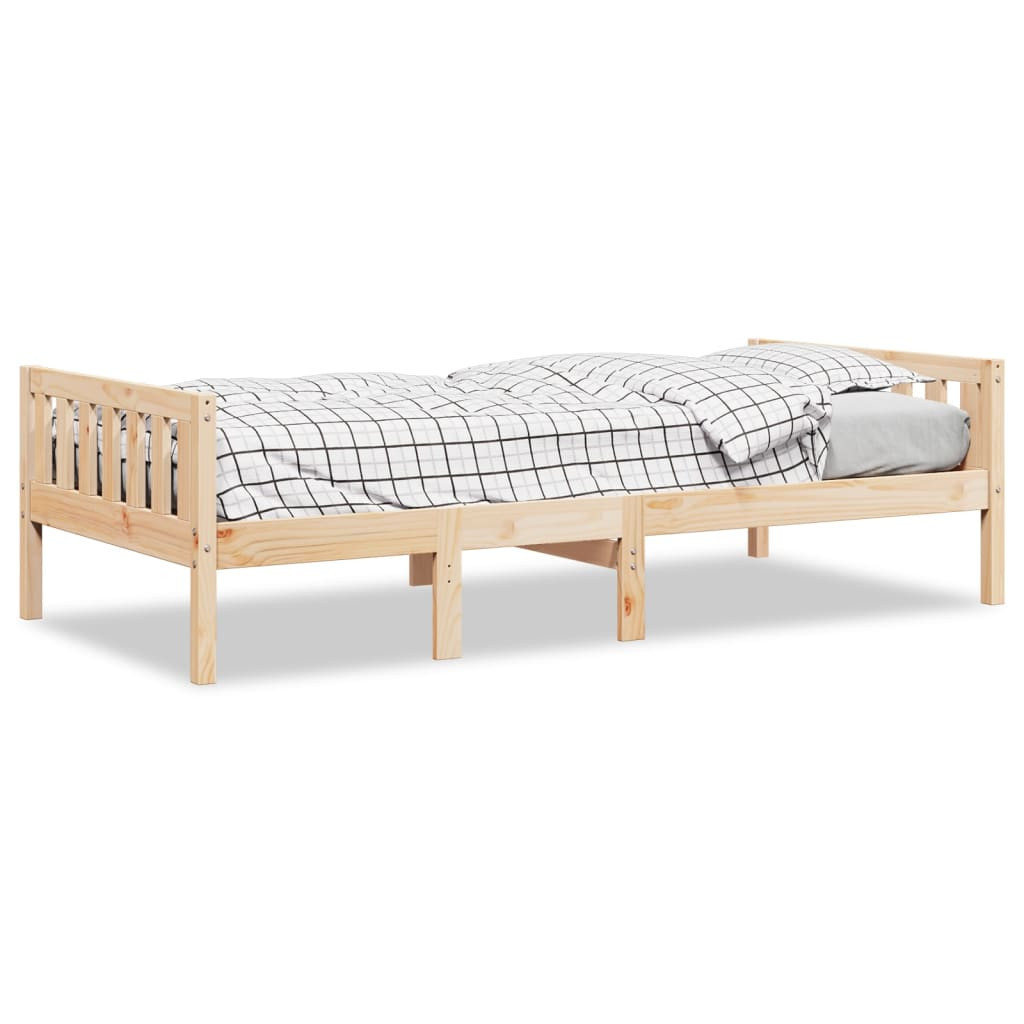 Łóżko dziecięce bez materaca 90x200 cm lite drewno sosnowe