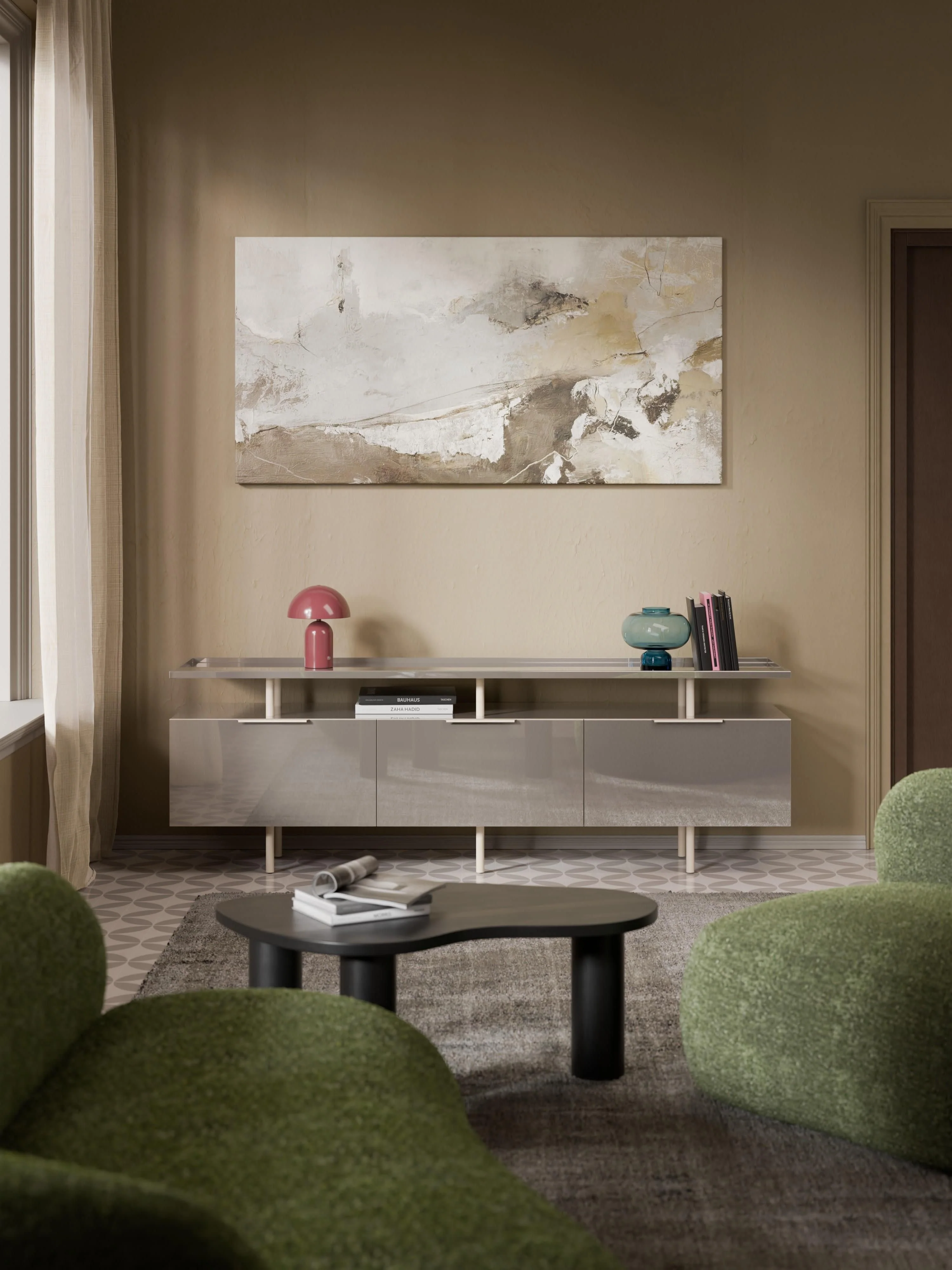 Hochglanz-Sideboard Lennie