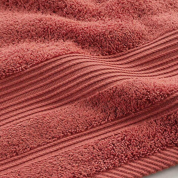Drap de douche 70 x 130 cm eponge unie tendresse Terracotta