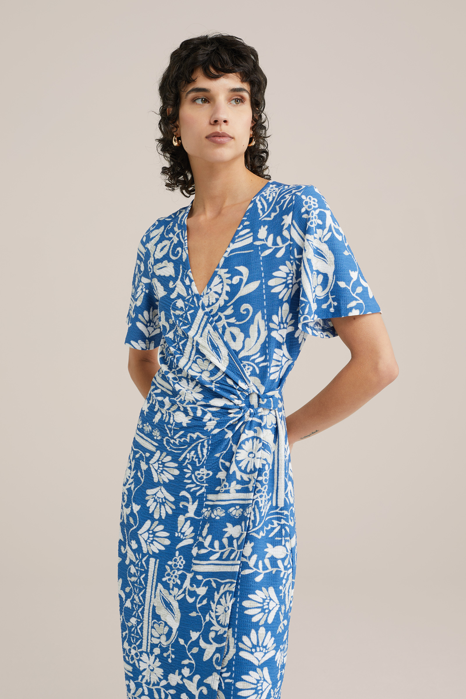 Dames Midi jurk met print