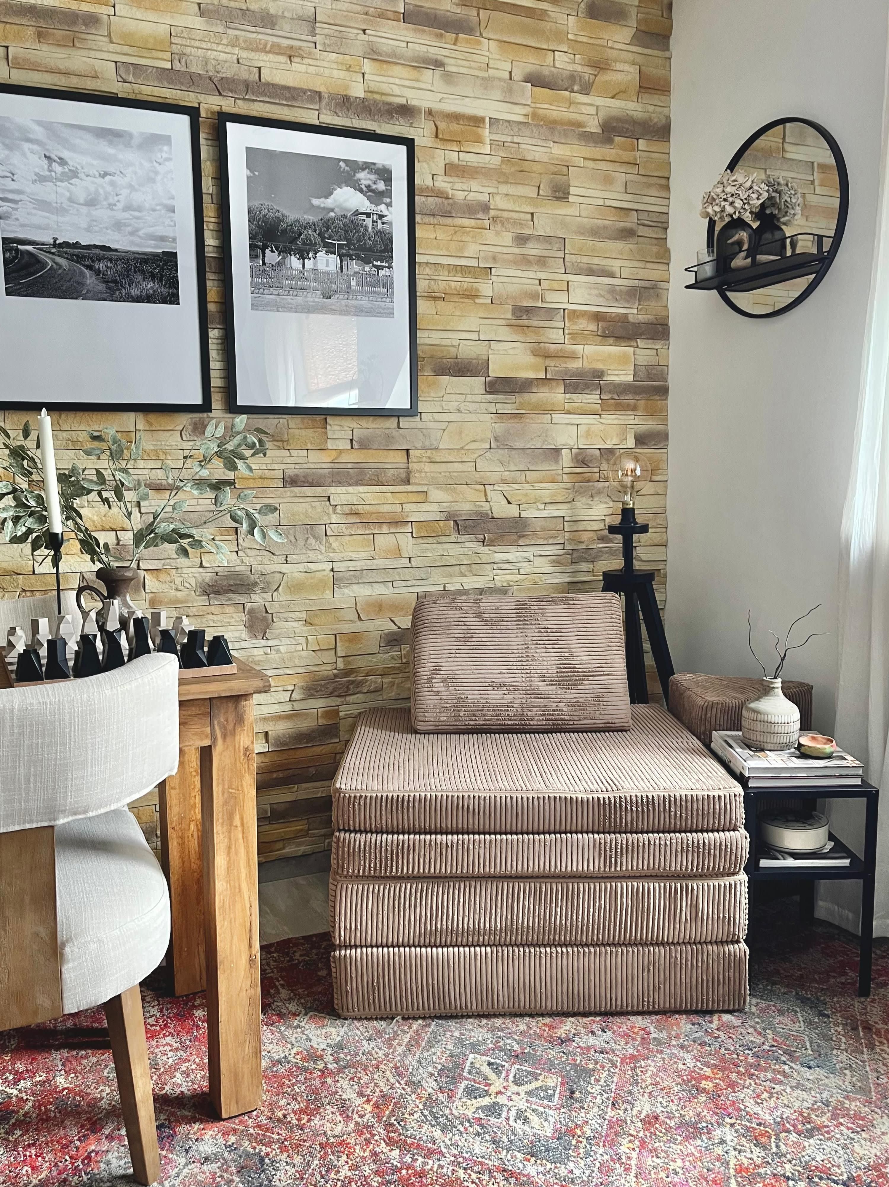 Modulares Spielsofa Mila aus Cord, handgefertigt